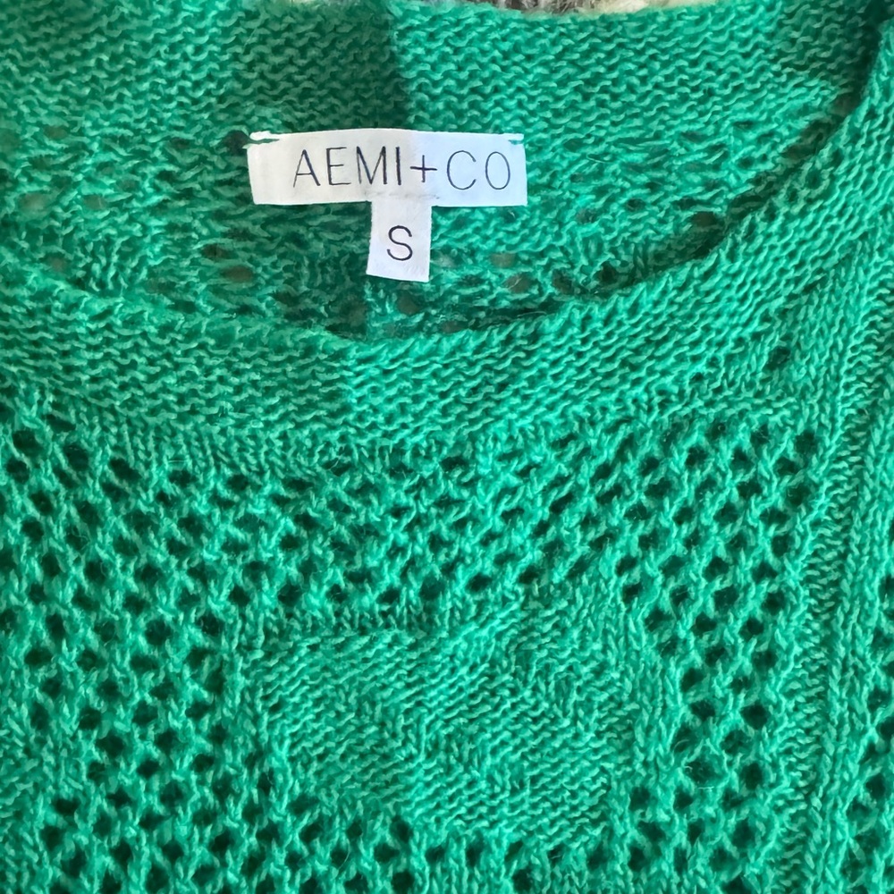 Aemi + Co Lightweight Open Weave Sweater - Picture 5 of 5